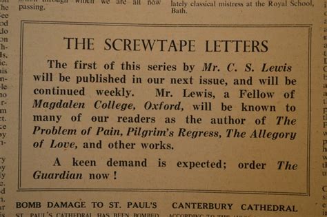 Cs Lewis The Screwtape Letters Quotes – Caipm