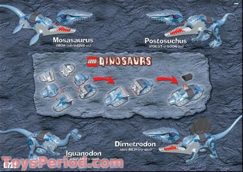 LEGO 6721 Mosasaurus Instructions and Parts List