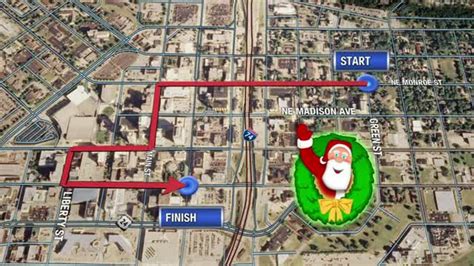 2017 Santa Claus Parade Route