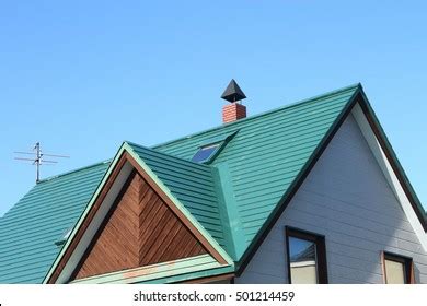 Blue Triangle Roof House写真素材501214456 | Shutterstock