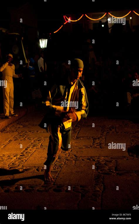 night time dancer in Trinidad, Cuba Stock Photo - Alamy