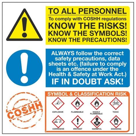 TO ALL PERSONNEL COSHH REGULATIONS – Linden Signs & Print