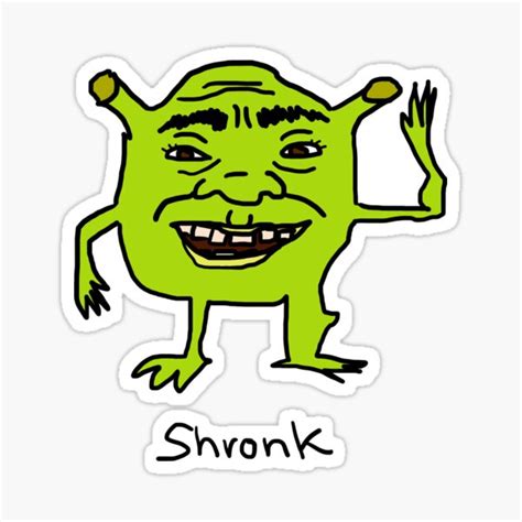 "Shronk Meme" Sticker for Sale by binchi | Redbubble