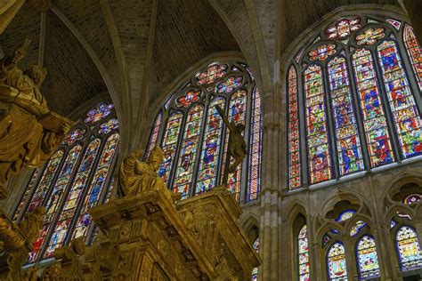 Stained Glass Mosaics in the Santa María de Regla de León Cathedral ...