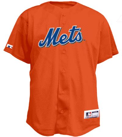 Mets Official MLB Full Button Youth Jersey - CustomPlanet.com