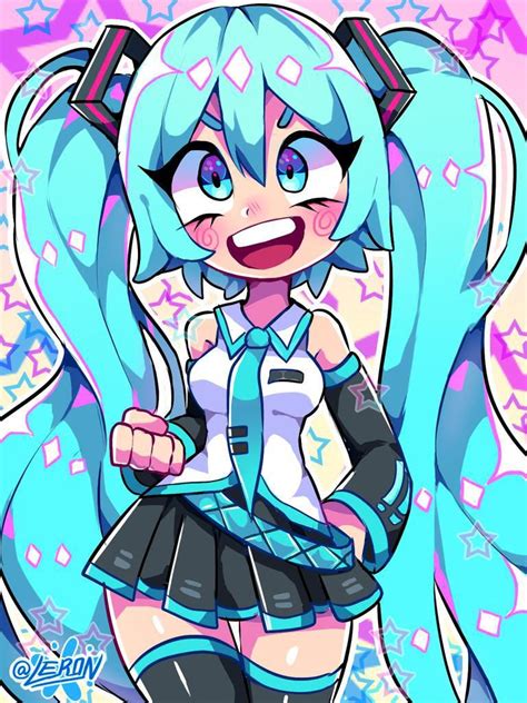 Miku~ by LER0NNIE | Anime chibi, Cartoon art styles, Kawaii anime