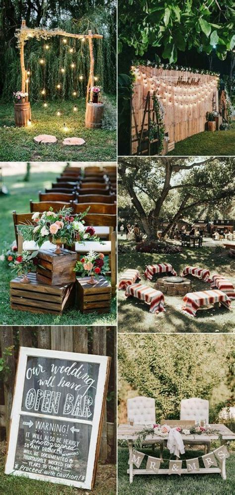 15 Creative Backyard Wedding Ideas On a Budget for 2022 | Dış mekan düğünleri, Bahçe düğünleri ...