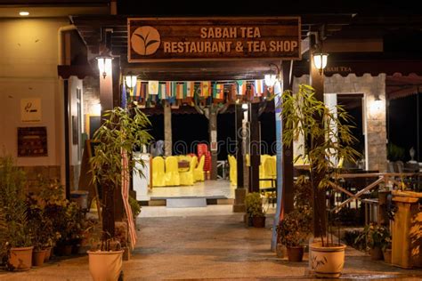 Sabah Tea Restaurant and Tea Shop Signboard Editorial Stock Image - Image of blue, landscape ...