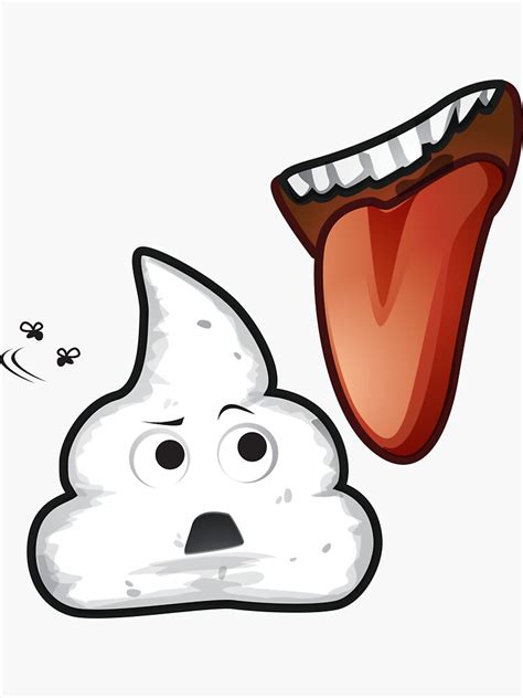 "White Poop Emoji" Sticker for Sale by SillyShirtsLOL | Redbubble