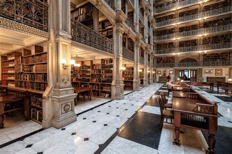 George Peabody Library | Peabody library, George peabody library, Library