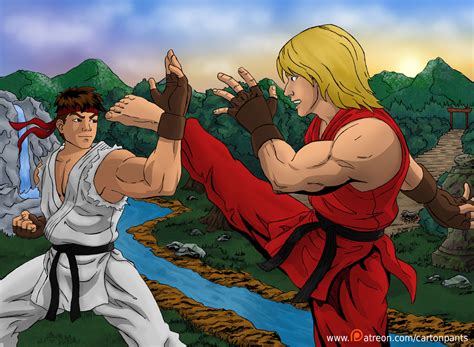 Ryu Ken Coloured by Cartoonpants on DeviantArt