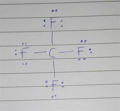 For the molecule CF4, determine its Lewis structure, bonding pairs/lone pairs, electron geometry ...