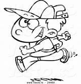 Boy Running Coloring Page At GetColoringscom  Free Printable sketch template