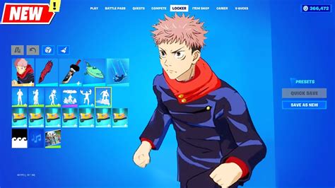 Jujutsu Kaisen Fortnite - Yuji Itadori Skin early recreation - YouTube