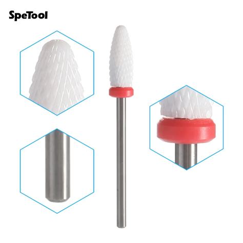 SpeTool Ceramic Drill Bits H Type Fine Teeth 3/32'' Shank For Dental Drill Tooth Care Teeth ...