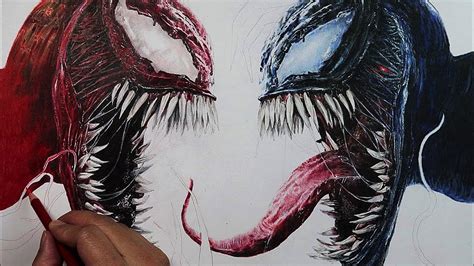 How To Draw Venom And Carnage