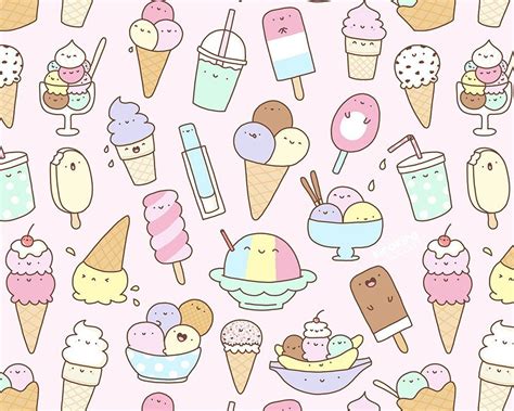 I love Ice Cream! - Kawaii Doodle Art Print | Kawaii doodles, Doodles, Cartoon drawings