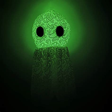 Glow-in-the-Dark Goth Ghost Plush Lace - PlushThis| Plushies & Stuffed ...