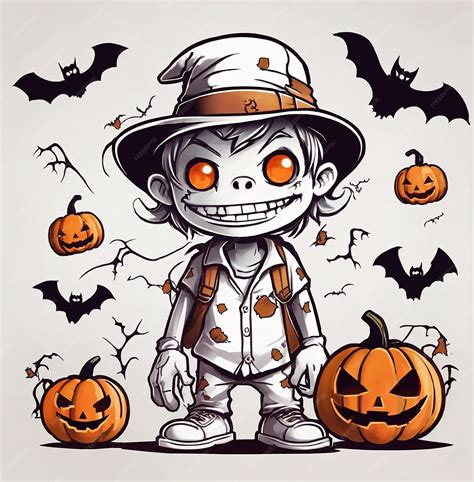 Premium Vector | Cute halloween zombie