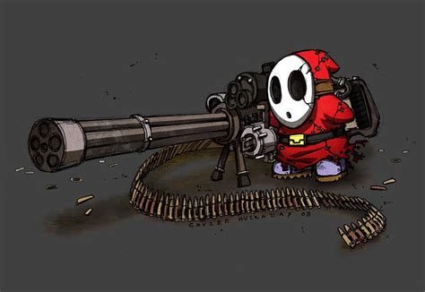 Online crop | HD wallpaper: cartoon, gun, minigun, illustration ...