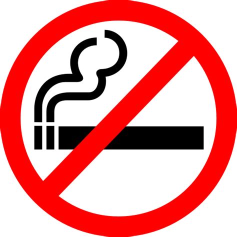 Vector illustration of standard no smoking sign | Free SVG