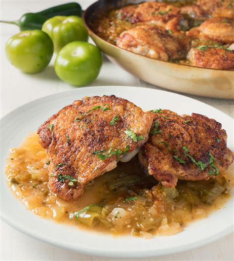 chicken with tomatillo sauce - glebe kitchen