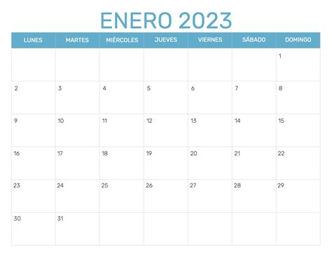 Calendario Mensual Para Imprimir 2023 Gratis - Image to u