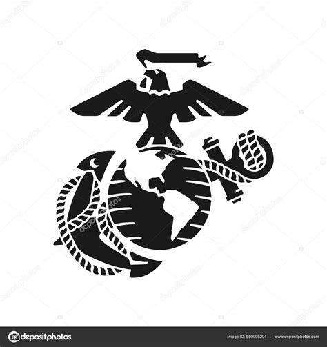 Usmc Logo Black And White