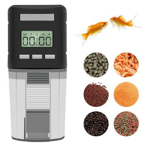 Automatic Fish Feeder Programmable Food Dispenser Computer Controlled