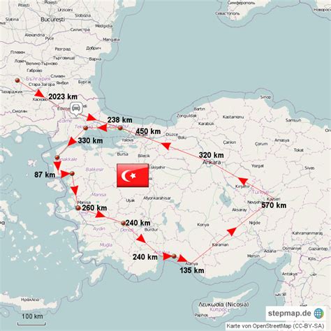 StepMap - Türkei urlaub 2010 - Landkarte für Deutschland