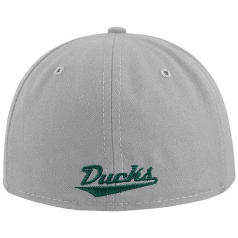 Nike Oregon Ducks Gray-Green Baseball Authentic 643 Fitted Hat ...