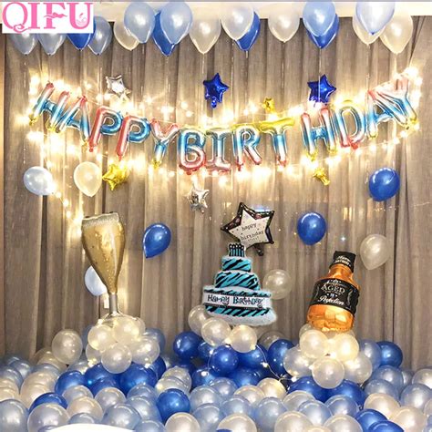 QIFU Happy Birthday Banner Baby Boy Girl Happy Birthday Decoration Adult Garland Birthday ...