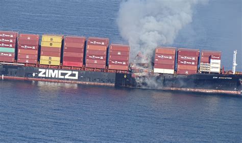 Container ship fire off British Columbia smoldering, no longer spreading | Reuters