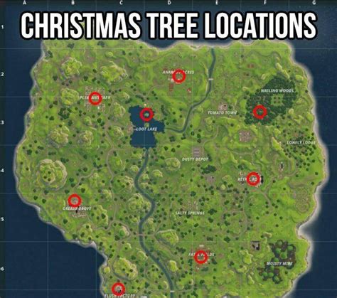 Where to find the Christmas trees! : r/FORTnITE