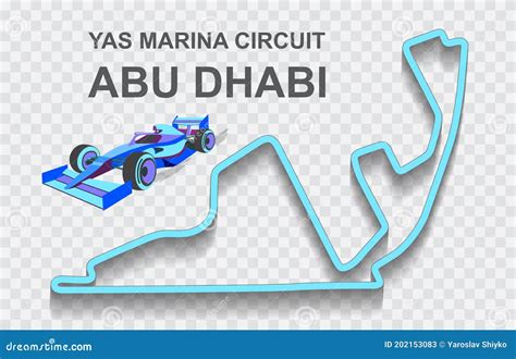 Abu Dhabi F1 Track Map