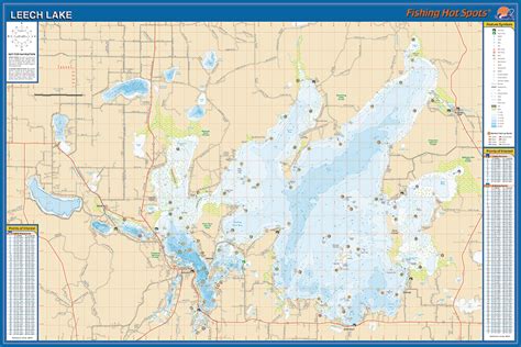 Leech Lake Fishing Map - Unique Fish Photo