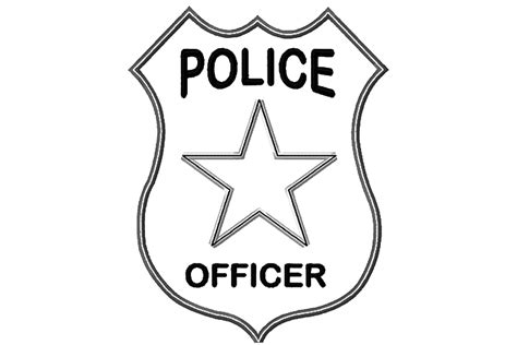 Police Badge Coloring - ClipArt Best