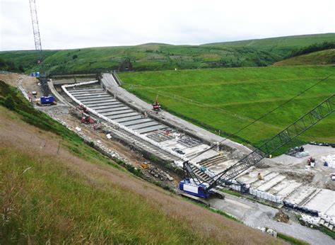 Reconstruction of the spillway of... © Humphrey Bolton cc-by-sa/2.0 :: Geograph Britain and Ireland