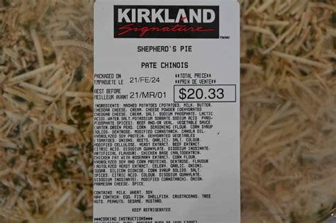 Costco Shepherd's Pie Nutrition Facts - merextensitat