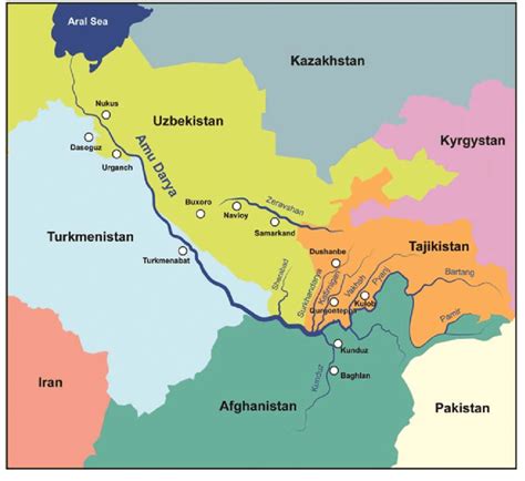 Amu Darya Basin, Central Asia. | Download Scientific Diagram