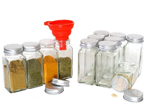 120ml Square jar 12 pack spice shaker bottle set , High Quality spice jar,spice jar