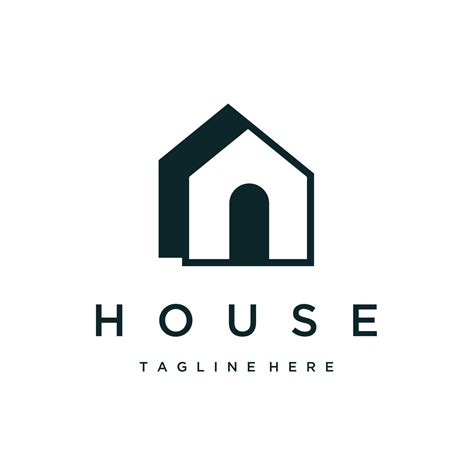 house home real estate building minimalist logo design icon vector 20232692 Vector Art at Vecteezy