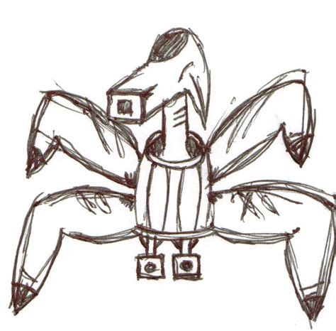 Spider robot design by orangeplokoon on DeviantArt