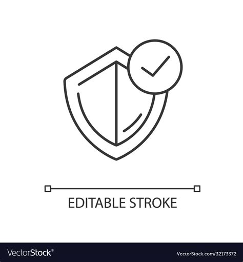 General insurance linear icon Royalty Free Vector Image