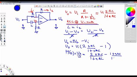 All Pass Filter with Op Amp - YouTube