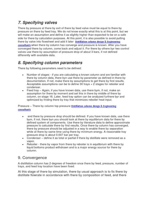 Distillation Column Design Methods | PDF | Distillation | Process Engineering
