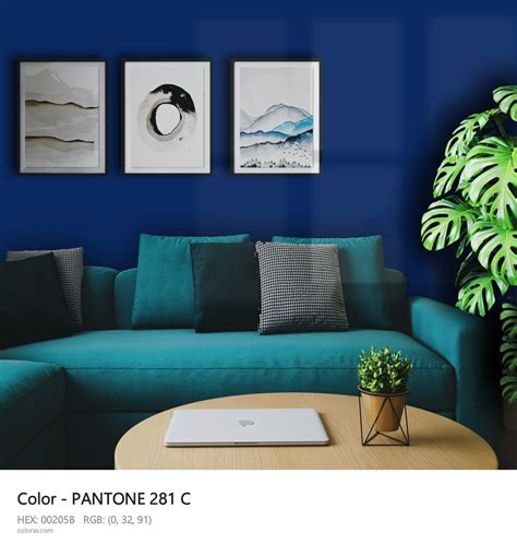 About PANTONE 281 C Color - Color codes, similar colors and paints - colorxs.com