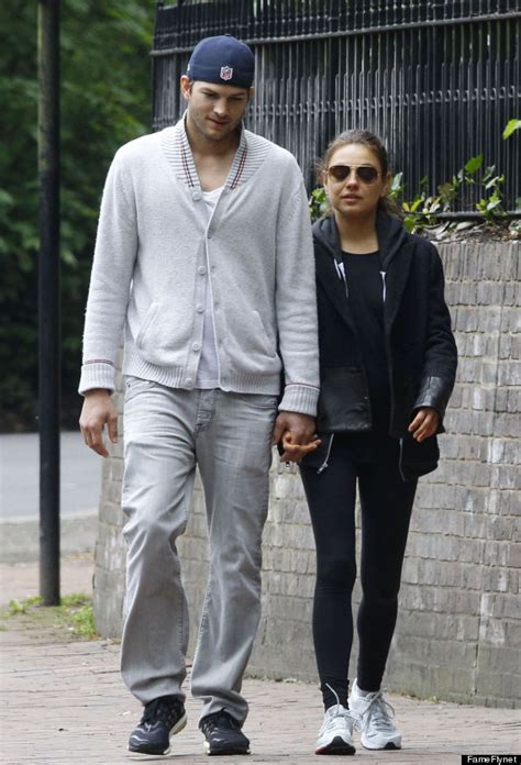 Mila Kunis, Ashton Kutcher Photos: Couple Holds Hands In London | HuffPost