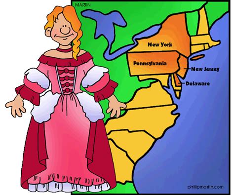 The 13 American Colonies for Kids - The Middle Colonies - New York ...