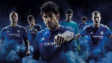 Chelsea FC 2015 2016 Adidas Home kit 4K Wallpaper